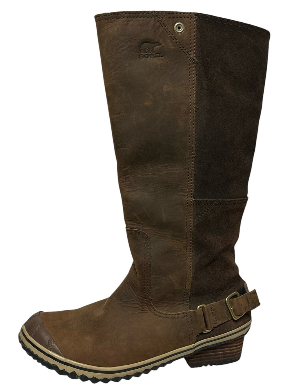 Sorel Slimboot Riding Boots Women’s Sz 10 Brown Leather Waterproof Equestrian